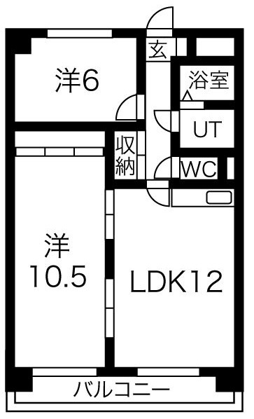 ミラベル元植田の間取り