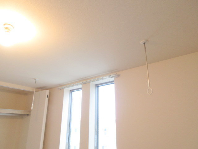 ザ・ヘーベルレジデンスの居間・リビング|★室内物干フック★