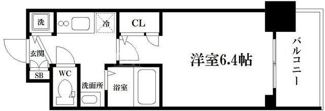 プレミアムコート大正フロントの間取り