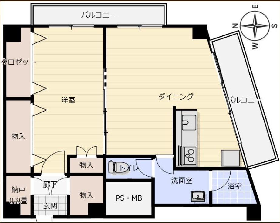 ヴェラハイツ新宿の間取り