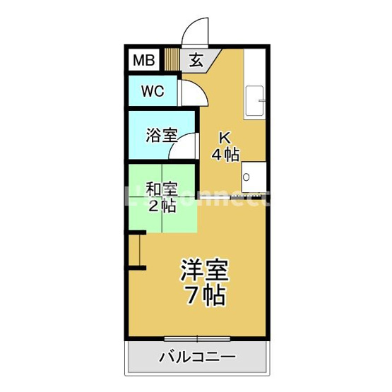 【間取り】 | ブランドール八乙女