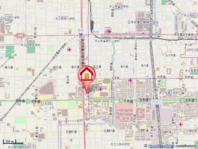 ロイヤルコーポの地図