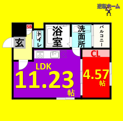 吹上ラファイエット　名古屋市賃貸　仲介手数料無料の間取り