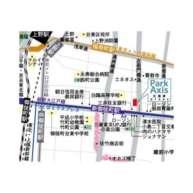 パークアクシス元浅草ステージの地図