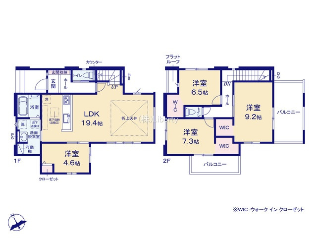 日立市相賀町1期　新築戸建の区画図