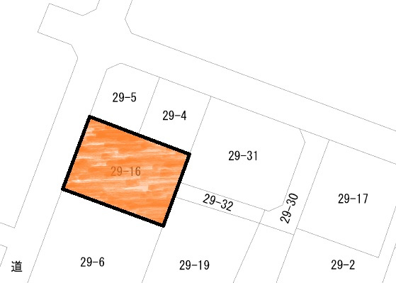 綾羅木本町4丁目土地　1800万の土地図
