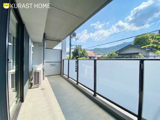 シエリア京都嵯峨嵐山　2階のバルコニー