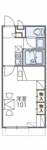 加古郡播磨町東野添２丁目のアパートの間取り|代表的な間取のため実際の間取とは異なる場合があります