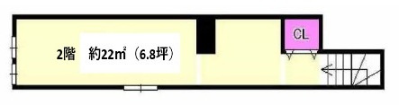 【間取り】 | 元町商店街６丁目店舗 | ２階間取
