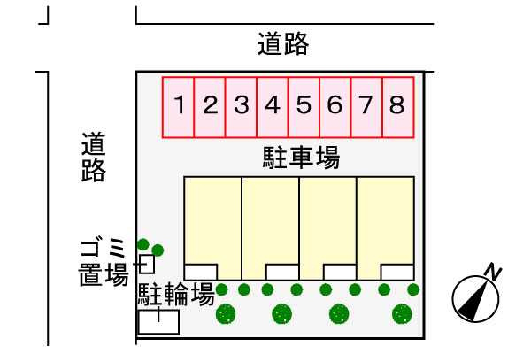 ドリームエイト　　　刈谷市の賃貸ならクラスホーム刈谷店の駐車場