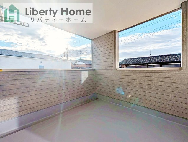 境町第6　新築戸建　１号棟のバルコニー