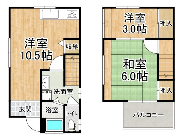 大久保町大窪貸家