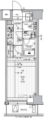 LUMEED　CUBE　菊川　PREMIUMの間取り