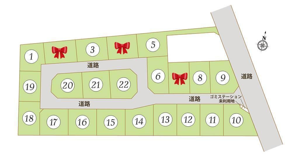 小山市田間　新築戸建1の区画図