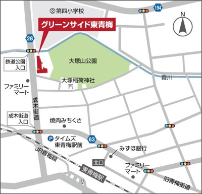 【地図】 | グリーンサイド東青梅