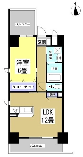ホワイトアパートメントの間取り