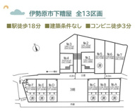 伊勢原市下糟屋　全13区画　No.1の画像