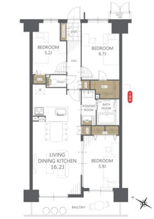 【間取り】ネオステージ北習志野 