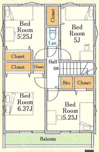 【仲介手数料無料】所沢市北所沢町１期全２棟２号棟　所沢の新築なら西武ハウジングの間取り