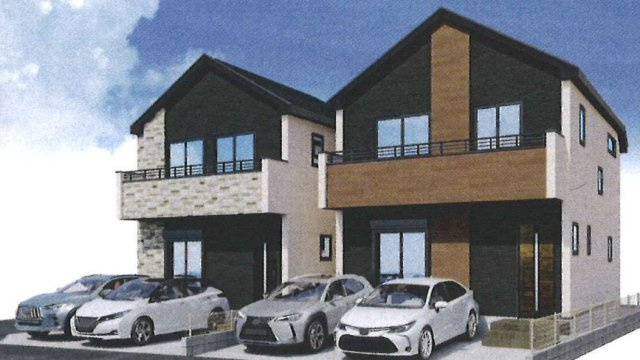 【仲介手数料無料】所沢市北所沢町１期全２棟１号棟　所沢の新築なら西武ハウジングの外観パース