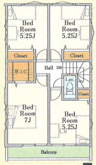 【仲介手数料無料】所沢市北所沢町１期全２棟１号棟　所沢の新築なら西武ハウジングの間取り