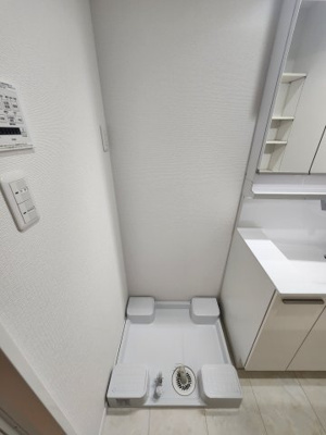 【設備】 | 廿日市市上平良　新築戸建 | 洗濯機置場