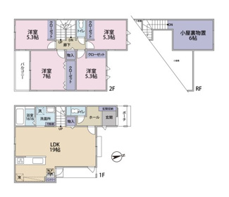 【間取り】 | 廿日市市上平良　新築戸建 | 4LDK+S　収納豊富