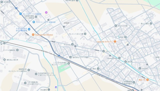 近江八幡市武佐町　第3期　新築一戸建ての地図