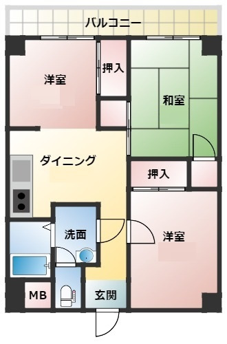 【間取り】 | 幸町ハイツ