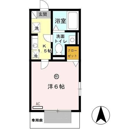 セジュールＭＯＲＩＴＡの間取り