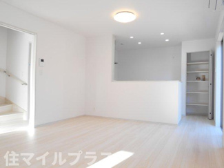 【居間・リビング】 | 白河市追廻新築一戸建て3棟 | 使いやすいリビングです