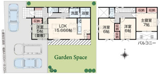 【間取り】 | 白河市追廻新築一戸建て3棟