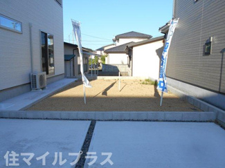【庭】 | 白河市追廻新築一戸建て3棟 | 簡単な家庭菜園も楽しめるお庭です