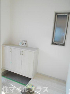 【玄関】 | 白河市追廻新築一戸建て3棟 | シンプルで使いやすい玄関です