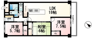 【間取り】 | シャルマンコーポ草津