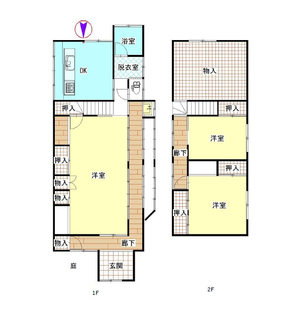 アンジュ枇杷島の間取り|本館