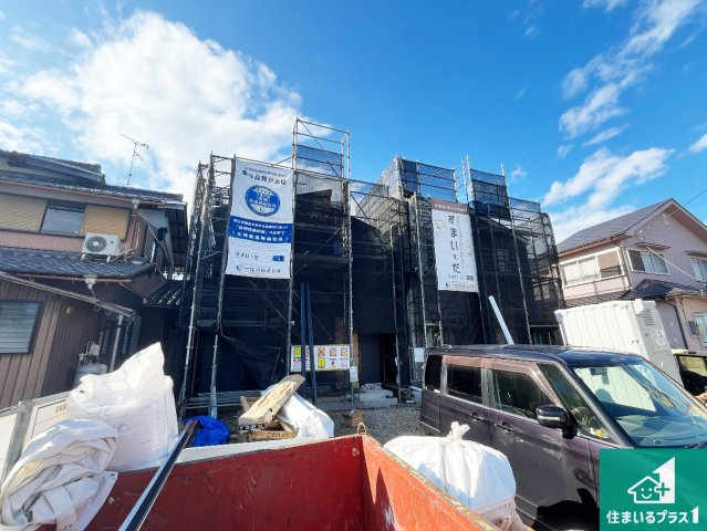 犬上郡豊郷町安食南　新築一戸建ての外観|現在の進捗状況です！順調に作業進行中、完成が待ち遠しいです！詳細の間取り等、お気軽にお問い合わせください！