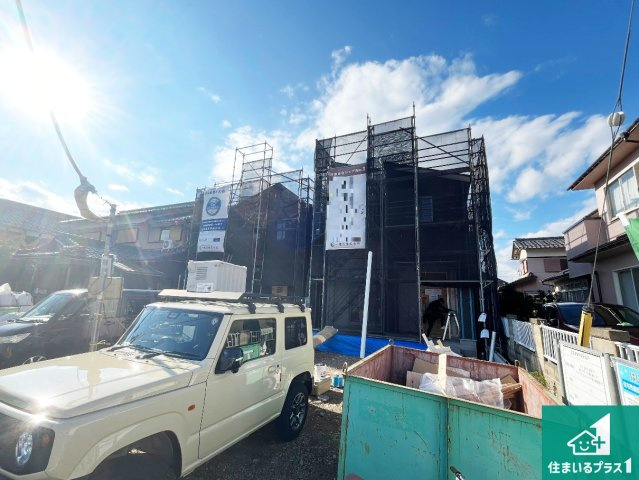 犬上郡豊郷町安食南　新築一戸建ての外観|現在の進捗状況です！順調に作業進行中、完成が待ち遠しいです！詳細の間取り等、お気軽にお問い合わせください！