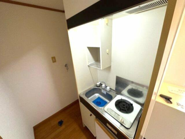 ガスコンロ付のキッチン
