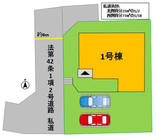 よかタウン／南区良町５丁目２期／１号棟の区画図