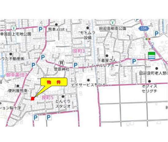 よかタウン／南区良町５丁目２期／１号棟の地図