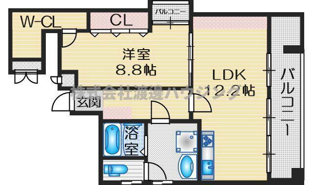 アルシェ江坂の間取り