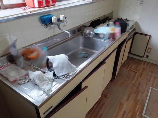 山武市富口　中古戸建のキッチン|コンパクトなキッチンで掃除もラクラク