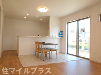 【居間・リビング】 | 白河市久田野新築一戸建て6棟 | リビングです