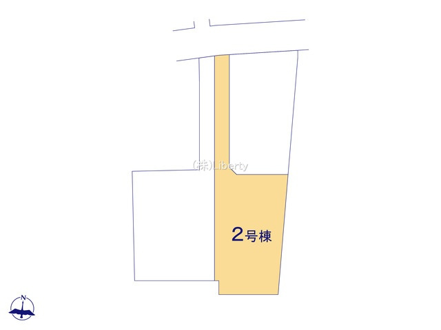 取手市中原町3棟　新築戸建　2号棟の区画図