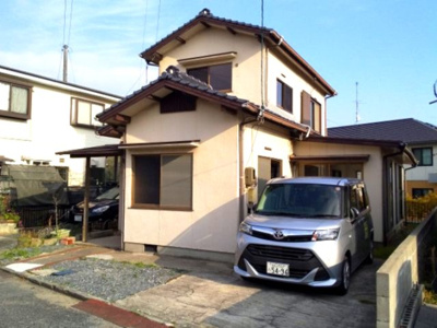 【外観】 | 五十目山町貸家 | 駐車場の張工事が終わりました