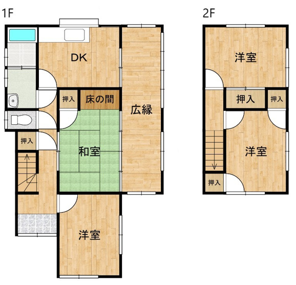 【間取り】 | 五十目山町貸家