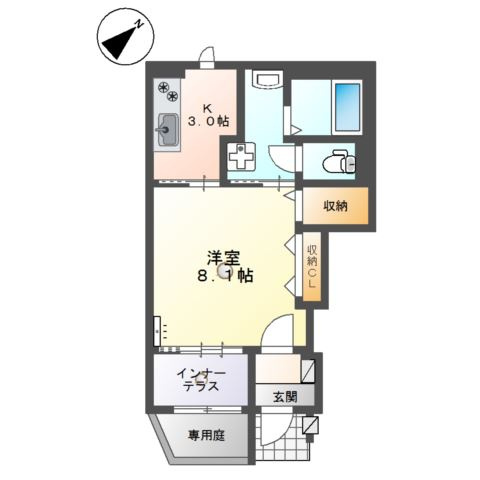 エスペランス稗田の間取り