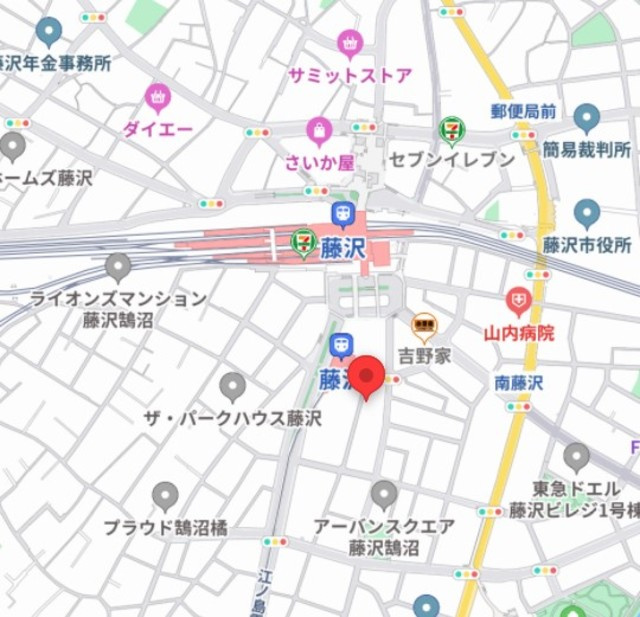 トレヤ鵠沼の地図