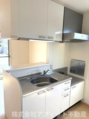 【キッチン】 | グレイスコート手城Ｂ | カウンターキッチン